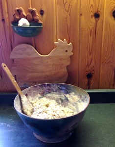 Wet and dry ingredients combined.  So far, so good.